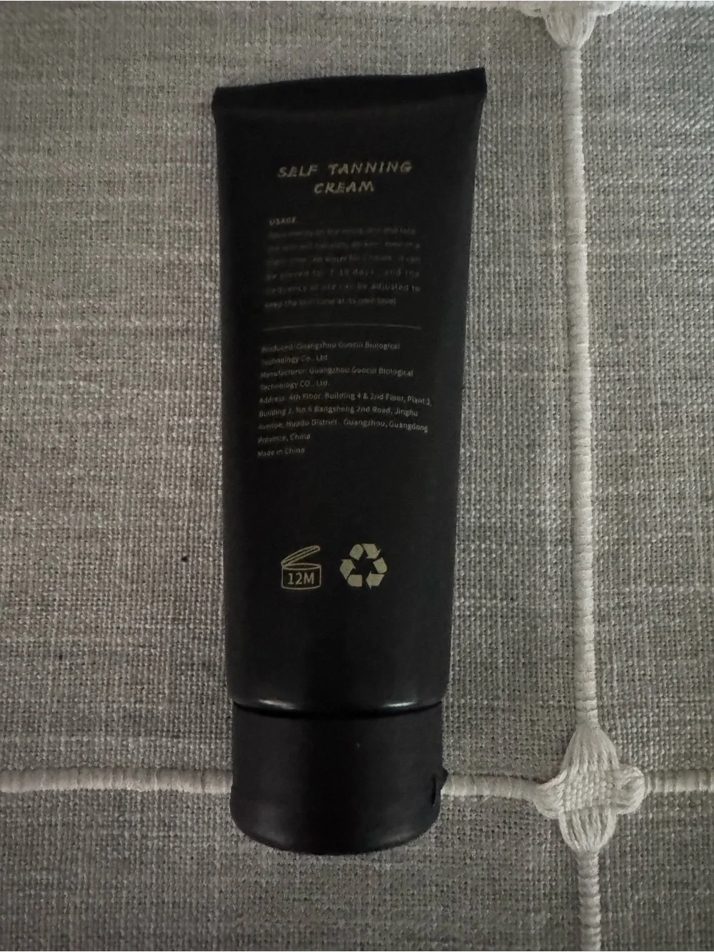 Tropical Self-Tanning Body Cream - Black